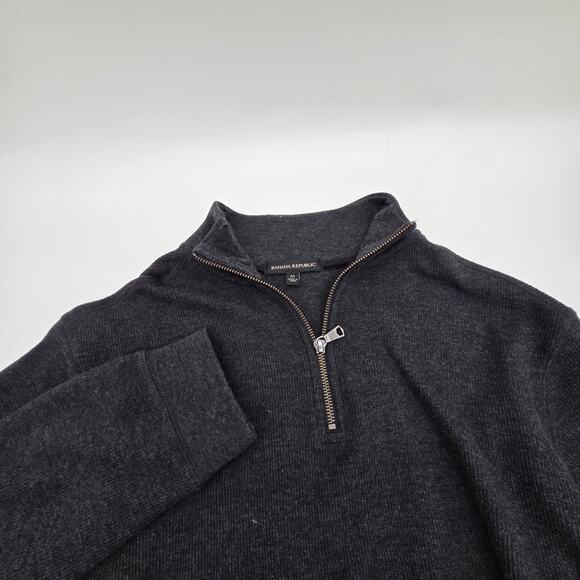 Banana Republic Other - Banana Republic 1/4 Zip Up Pullover Sweater Grey Men's Medium